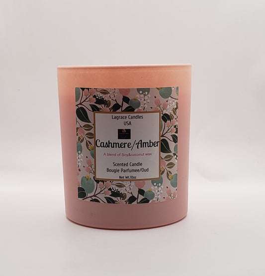 Cashmere/Amber Scented Candle 10oz